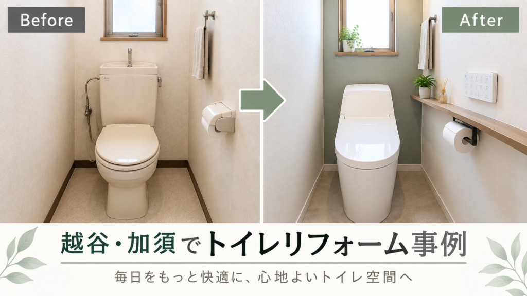 越谷・加須でトイレリフォーム事例